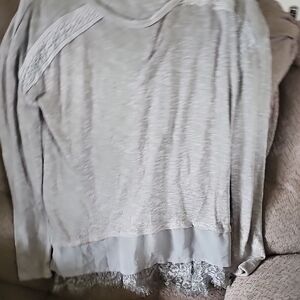 Eyeshadow Light Gray Women's Sweatshirt